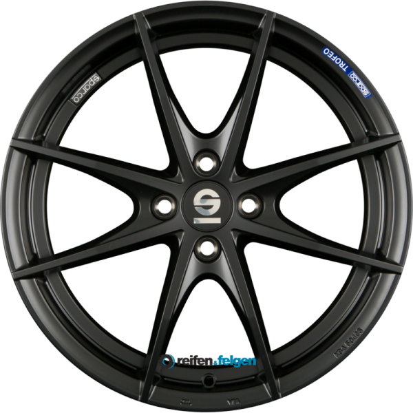 SPARCO TROFEO 4 6.5x16 ET37 4x100 NB63.3 Matt Black