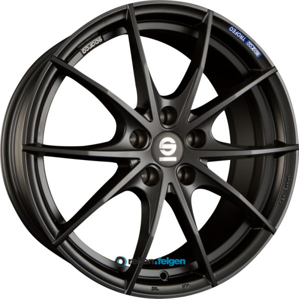 SPARCO TROFEO 5 7.5x17 ET35 5x100 NB63.3 Matt Black