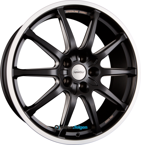 SPEEDLINE CORSE SC1 MOTORISMO 10x19 ET45 5x130 NB71.6 Racing Black-Matt-Hornkopiert