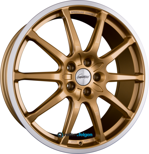 SPEEDLINE CORSE SC1 MOTORISMO 10x20 ET55 5x112 NB66.5 Racing Gold-Hornkopiert