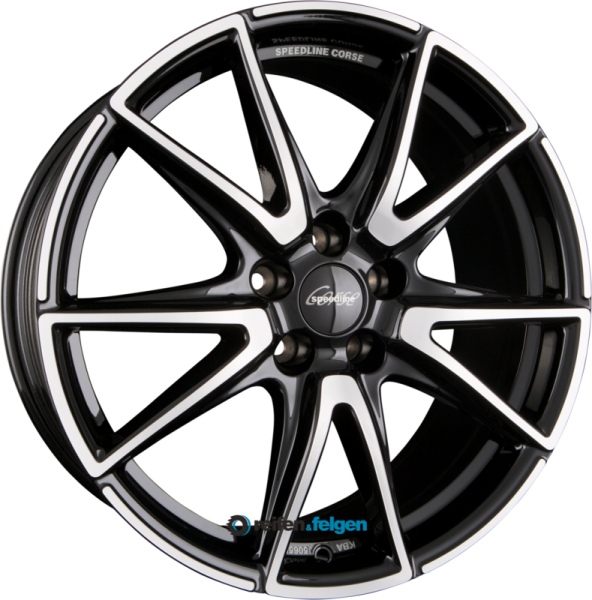 SPEEDLINE CORSE SL6 VETTORE 8.5x19 ET21 5x112 NB66.6 Jetblack-Frontkopiert