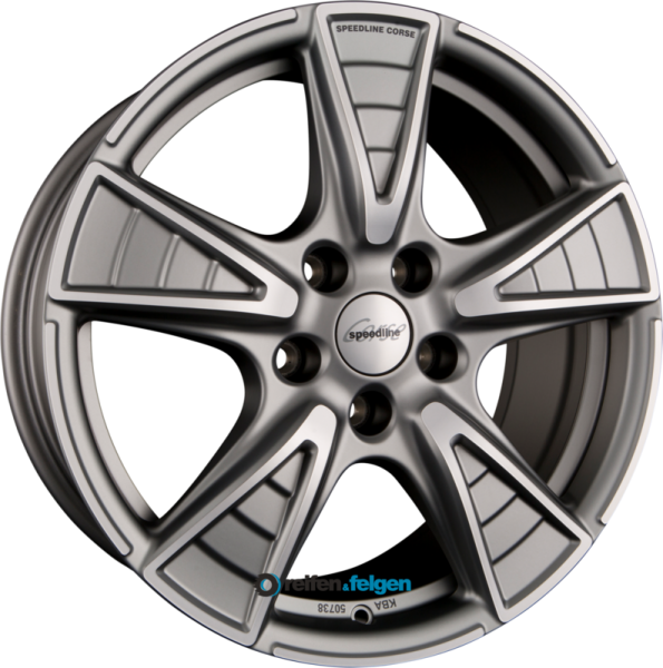 SPEEDLINE CORSE SL7 GLADIATORE 8.5x18 ET45 5x108 NB76 Ferric Anthracite Matt Frontkopiert