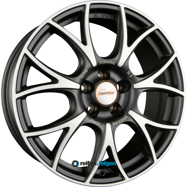 SPEEDLINE SL5 VINCITORE 7.5x18 ET40 5x114.3 NB82 Jetblack Matt Frontkopiert