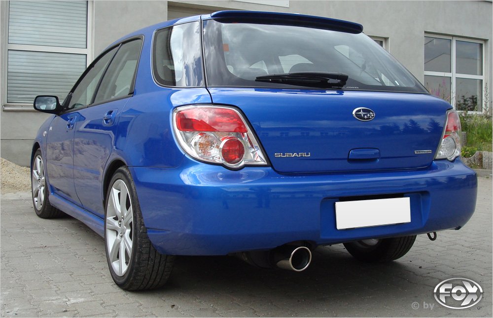 Fox Auspuff Sportauspuff Endschalldämpfer für Subaru Impreza - GD/ GG 2.0l 118kW
