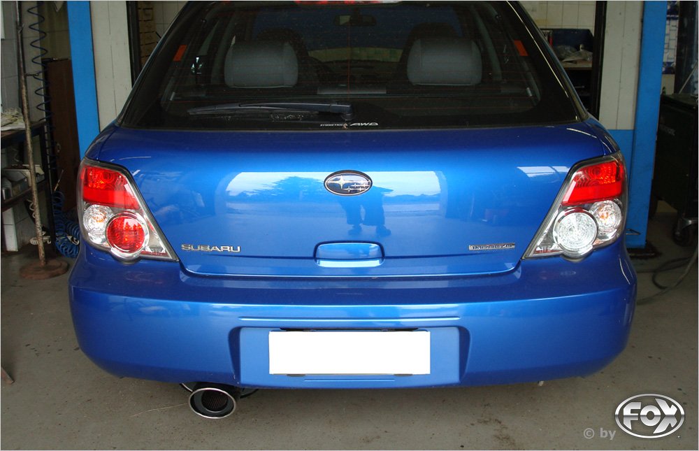 Fox Auspuff Sportauspuff Endschalldämpfer für Subaru Impreza - GD/ GG 2.0l 118kW