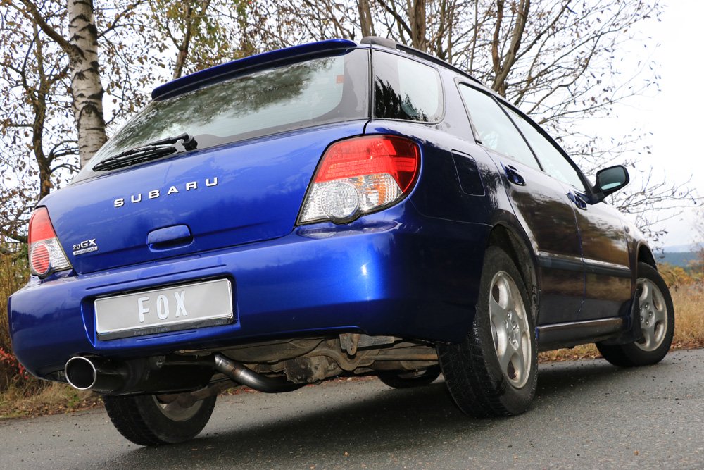 Fox Auspuff Sportauspuff Komplettanlage für Subaru Impreza - GD/ GG 2.0l 92kW
