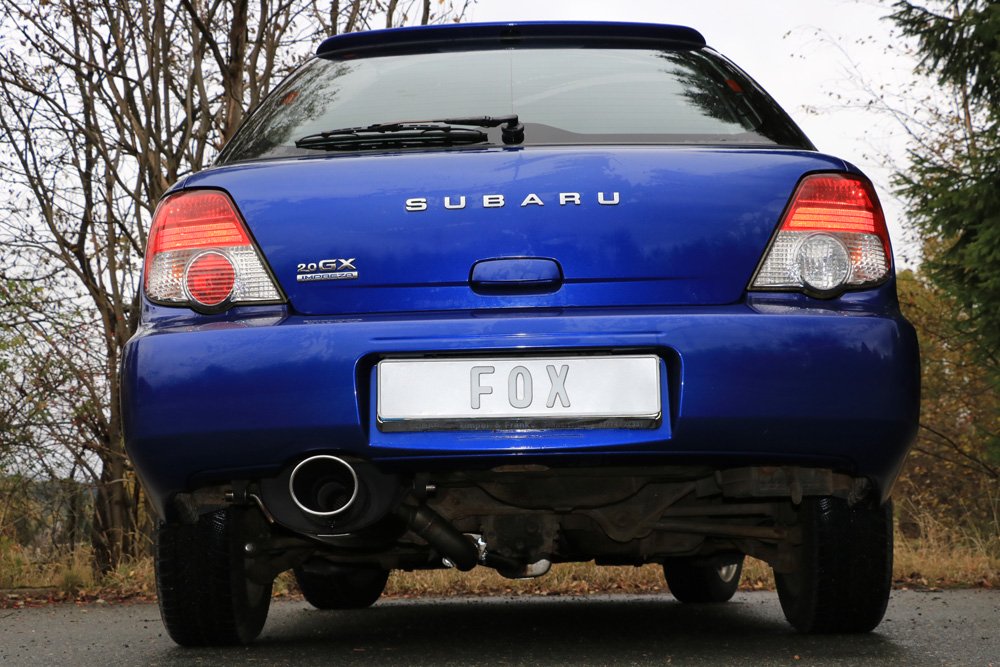 Fox Auspuff Sportauspuff Komplettanlage für Subaru Impreza - GD/ GG 2.0l 92kW