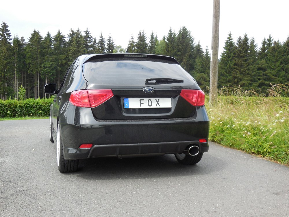 Fox Auspuff Sportauspuff Komplettanlage für Subaru Impreza GHD Schrägheck