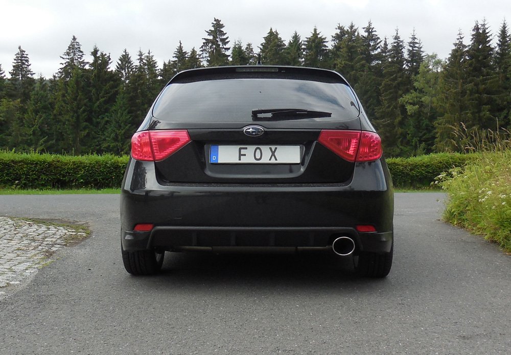 Fox Auspuff Sportauspuff Komplettanlage für Subaru Impreza GHD Schrägheck