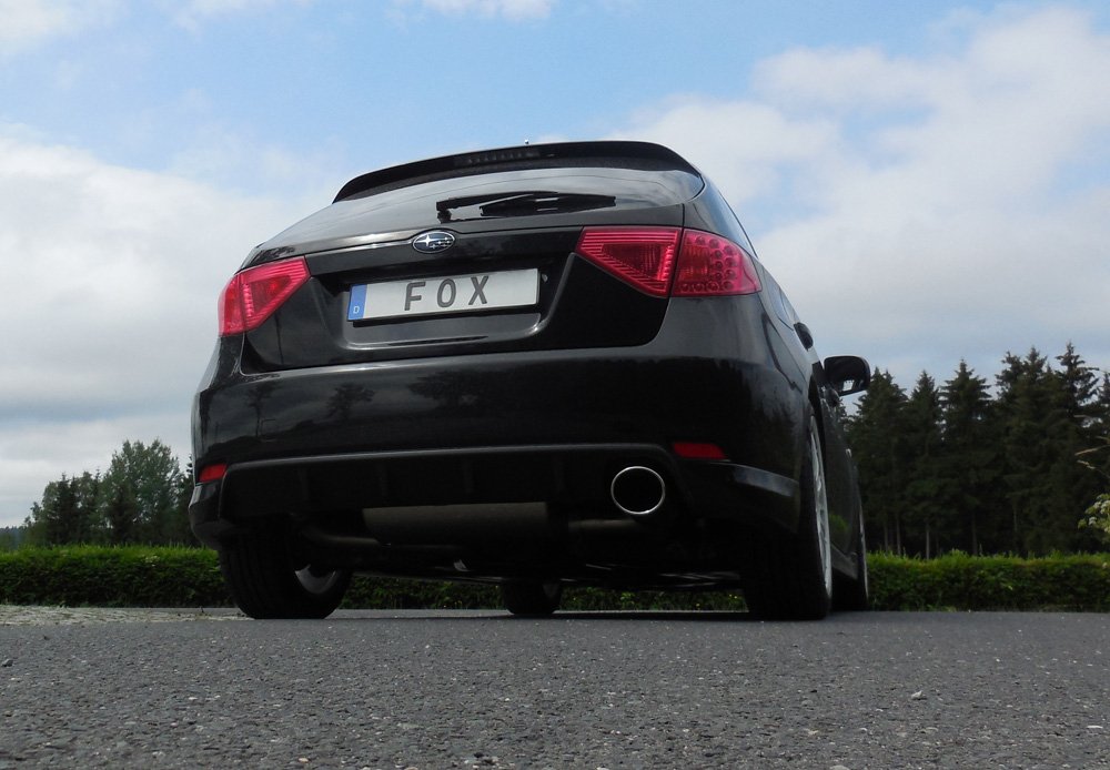 Fox Auspuff Sportauspuff Endschalldämpfer für Subaru Impreza GHD Schrägheck