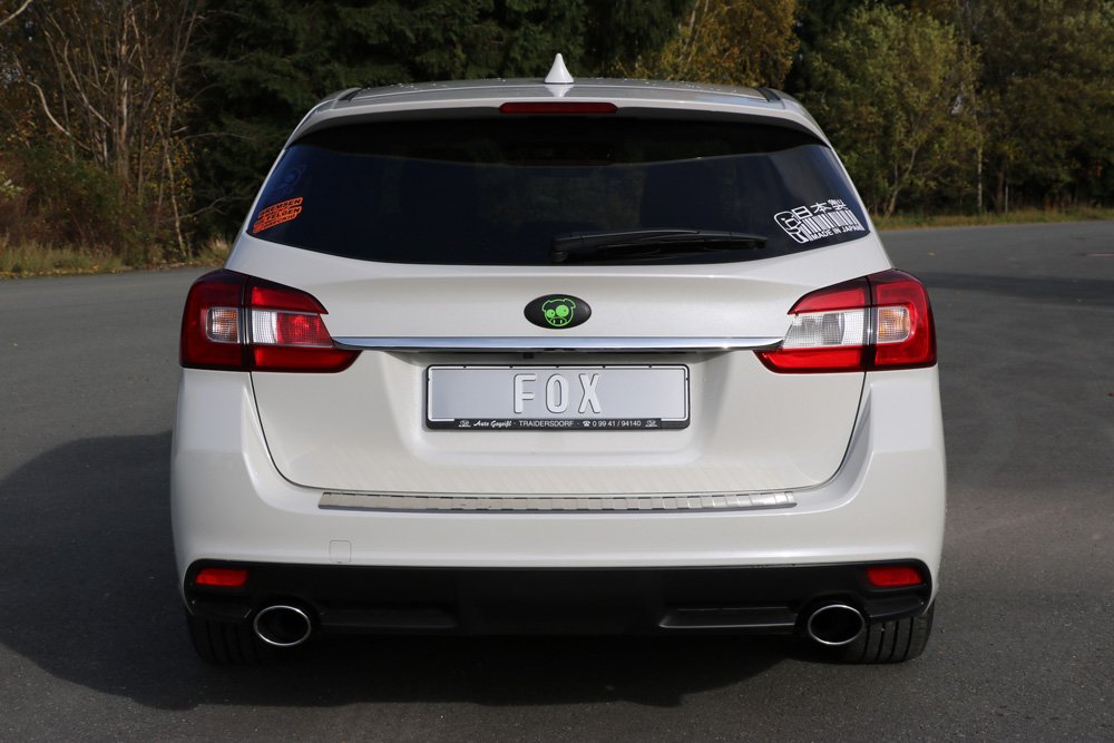 Fox Duplex Auspuff Sportauspuff Endschalldämpfer für Subaru Levorg 1.6l 125kW