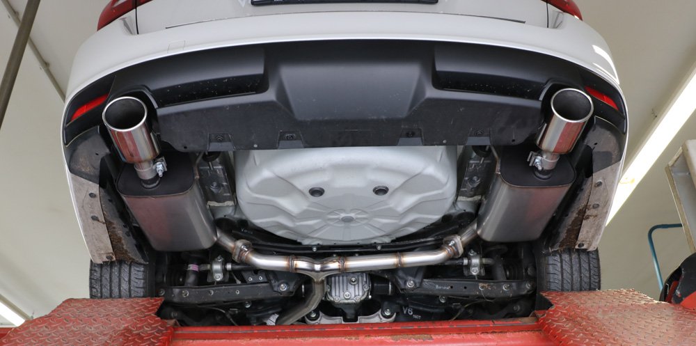 Fox Duplex Auspuff Sportauspuff Endschalldämpfer für Subaru Levorg 1.6l 125kW