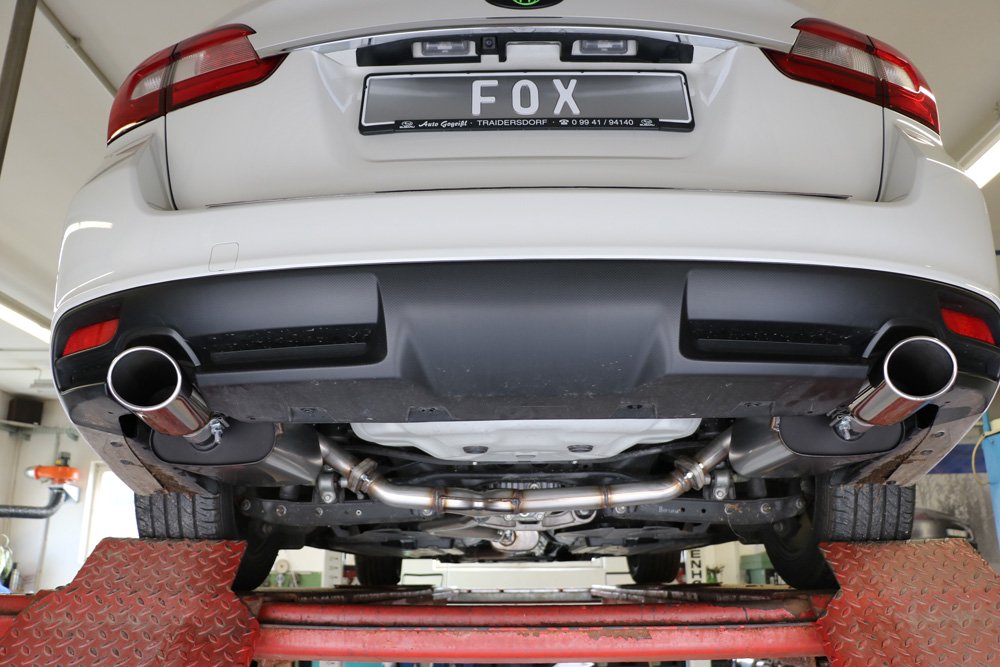 Fox Duplex Auspuff Sportauspuff Endschalldämpfer für Subaru Levorg 1.6l 125kW
