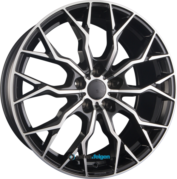 SX-WHEELS SX2 8.5x19 ET30 5x112 NB72.6 Glossy Black Machined