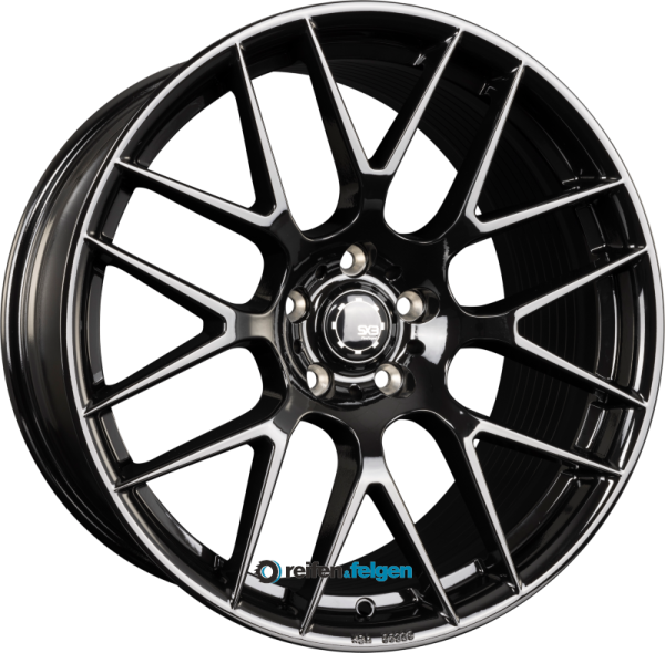 SX-WHEELS SX3-FF 9.5x19 ET35 5x120 NB72.6 Glossy Black (GB) werk91-4 9,5x19 ET35 5x120 Alufelge Gloss Black