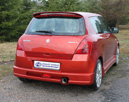 Fox Auspuff Sportauspuff Endschalldämpfer für Suzuki Swift 3 1,3l 68kW 1,5l 75kW