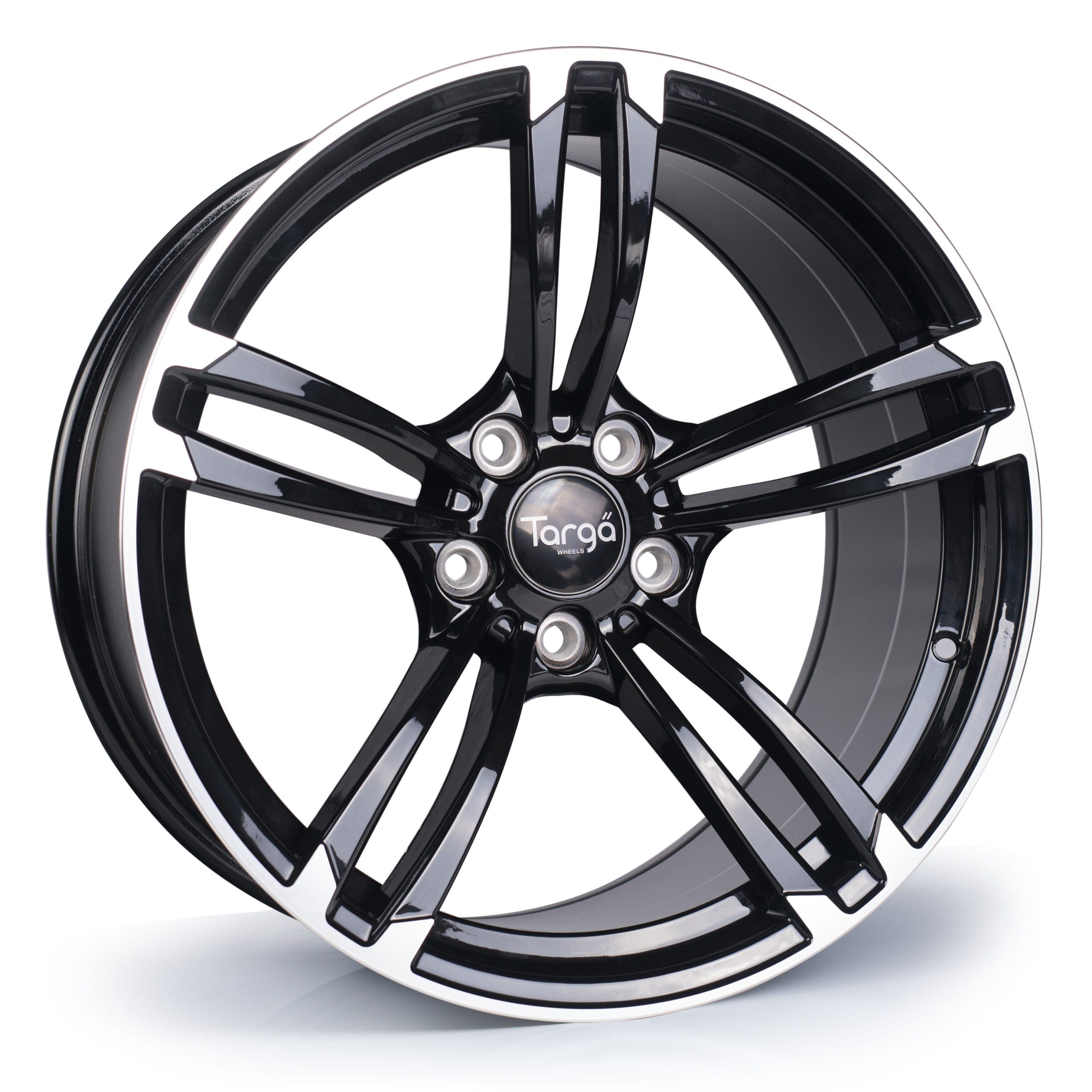 Targa TG1 8x18 5x120 ET35 CB72.6 Gloss Black / Polished Face