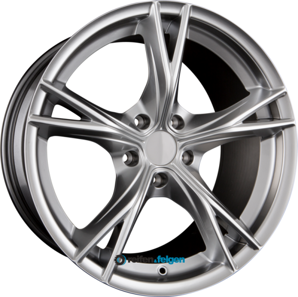 TEAM DYNAMICS LOTUS BROOKLAND 7.5x17 ET26 5x102 NB68.1 Hi-Power-Silver