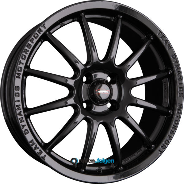 TEAM DYNAMICS PRO RACE 1.2 7x17 ET38 4x100 NB73.1 Gloss-Black (GLBLK)