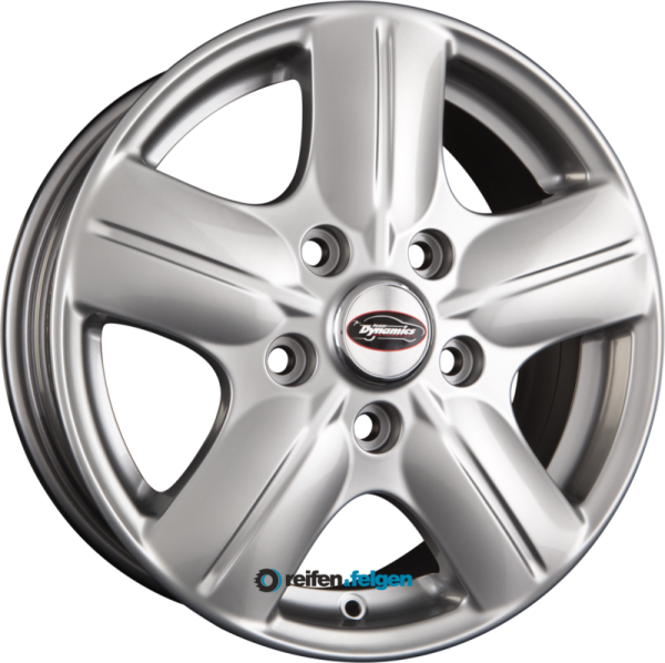 TEAM DYNAMICS RIMFIRE HDX 5 6.5x16 ET55 5x160 NB65.1 High-Power-Silver