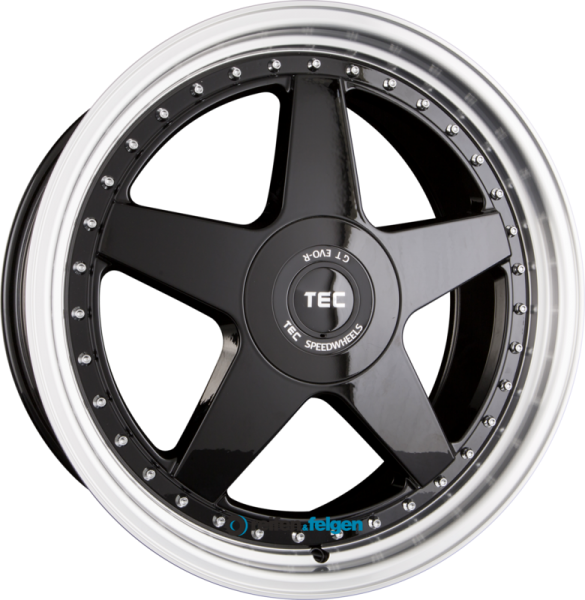 TEC SPEEDWHEELS GT EVO-R 8.5x19 ET45 5x112 NB72.5 Schwarz Glanz Hornpoliert (BPL)