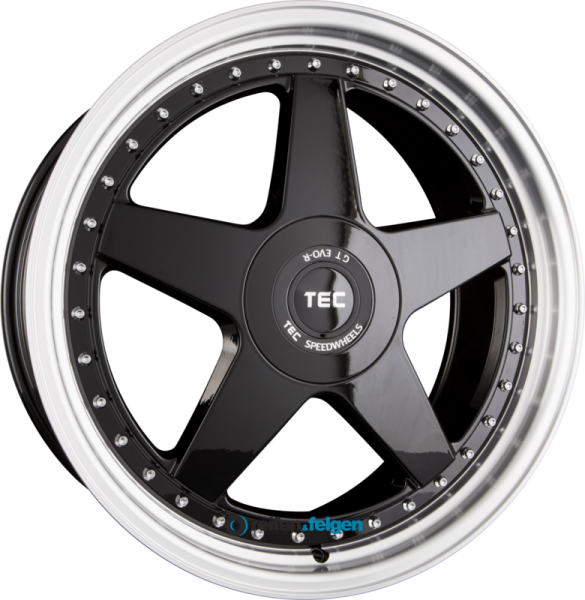 TEC SPEEDWHEELS GT EVO-R 8x18 ET35 4x100 NB64 Schwarz Glanz Hornpoliert (BPL)