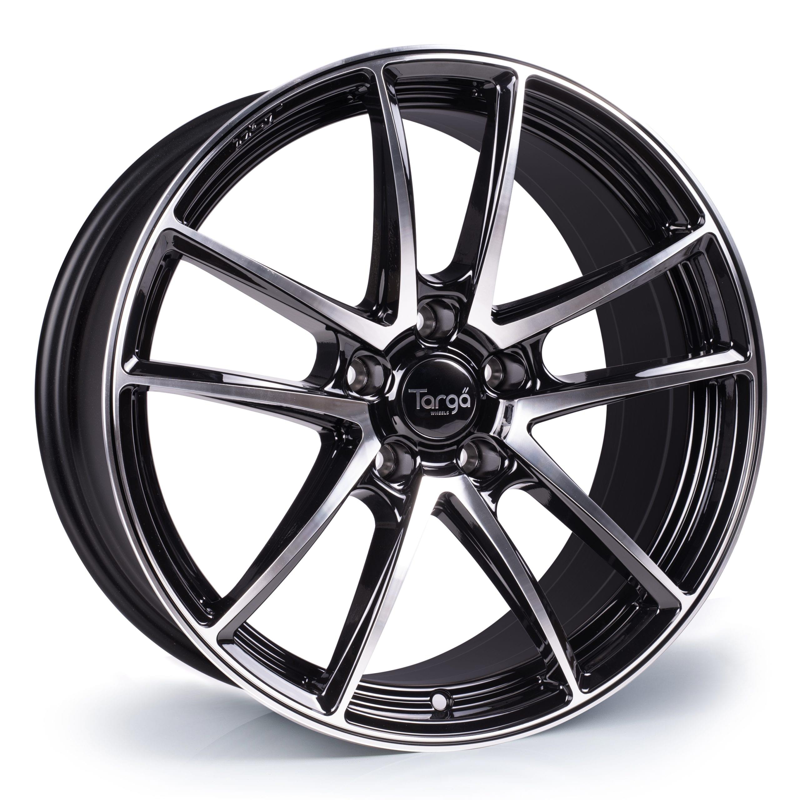 Targa TG5-FF 8x18  5x120 ET38 CB72.6 Gloss Black / Polished Face