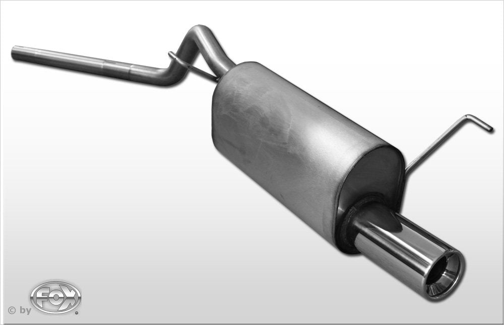 Fox Auspuff Sportauspuff Endschalldämpfer für Toyota Starlet P8 1,0l 40kW 1,3l