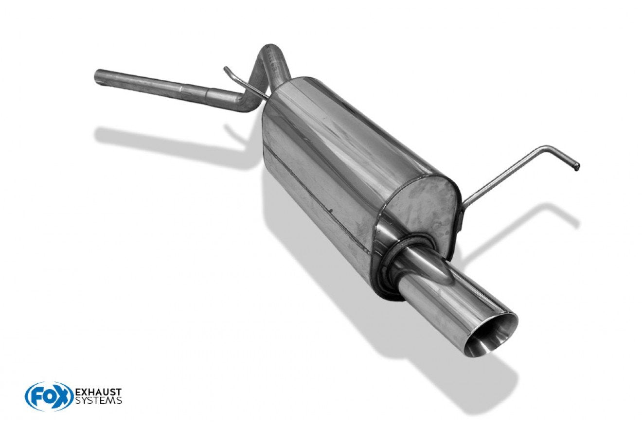 Fox Auspuff Sportauspuff Endschalldämpfer für Toyota Starlet P8 1.0l 40kW 1.3l