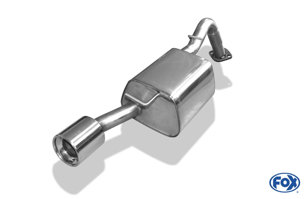 Fox Auspuff Sportauspuff Endschalldämpfer für Toyota Yaris TS Typ XP9 1.8l 98kW