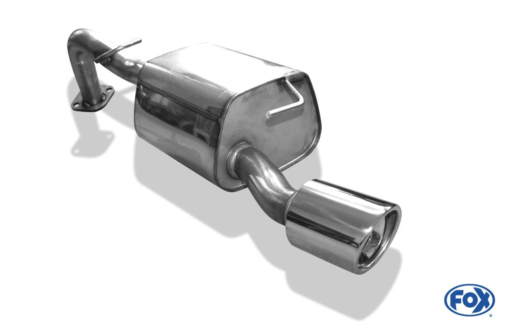 Fox Auspuff Sportauspuff Endschalldämpfer für Toyota Yaris TS - XP9 1.8l 98kW