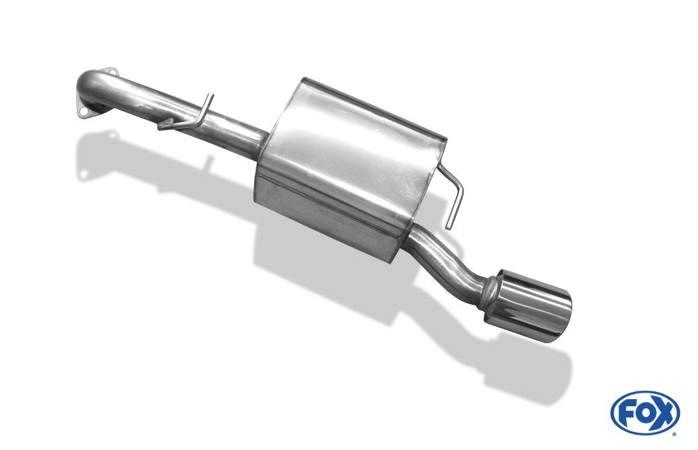 Fox Auspuff Sportauspuff Endschalldämpfer für Toyota Yaris TS - XP9 1.8l 98kW