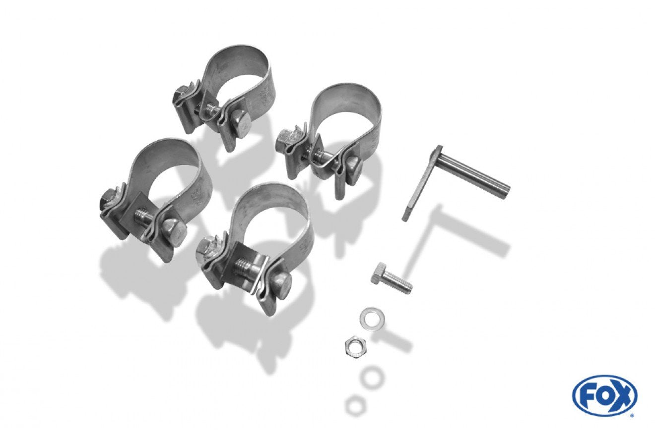 Fox Duplex Auspuff Sportauspuff Endschalldämpfer für Citroen C1 Peugeot 107 Aygo