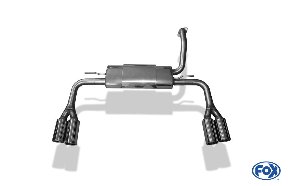Fox Duplex Auspuff Sportauspuff Endschalldämpfer für Toyota Auris E15 1,6l