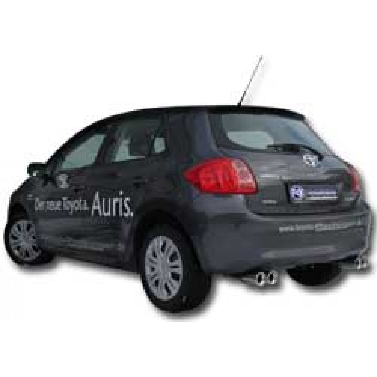 Fox Duplex Auspuff Sportauspuff Endschalldämpfer für Toyota Auris E15 1,6l