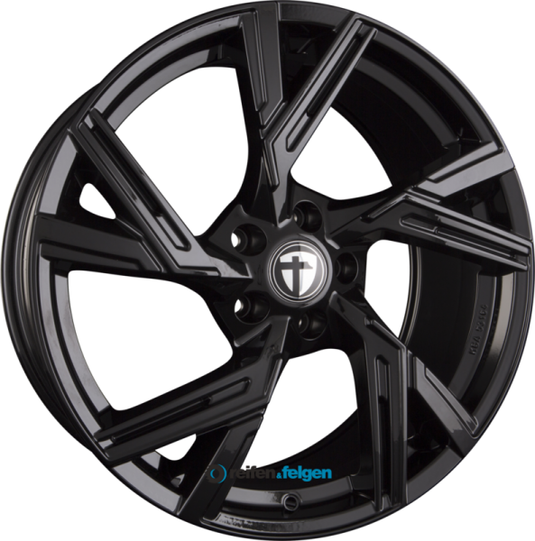 TOMASON AR1 8.5x19 ET35 5x112 NB66.6 Black Painted