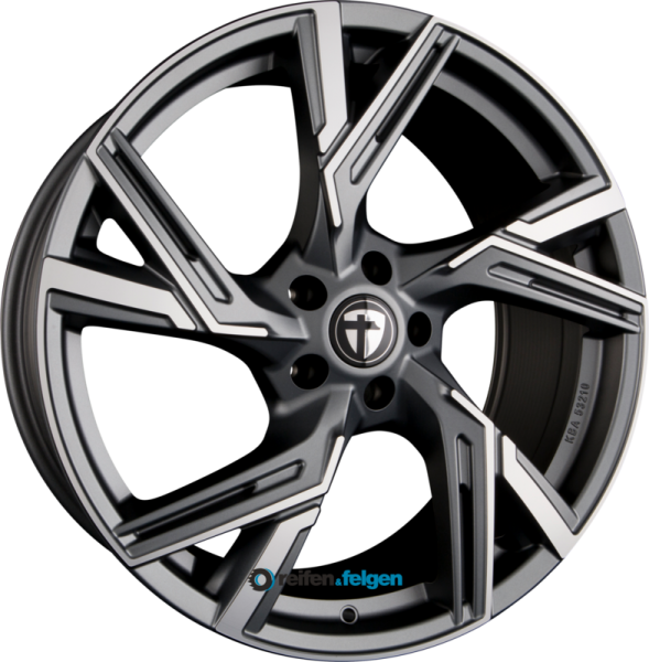 TOMASON AR1 8.5x19 ET35 5x112 NB66.6 Matt Anthracite Diamond Polished