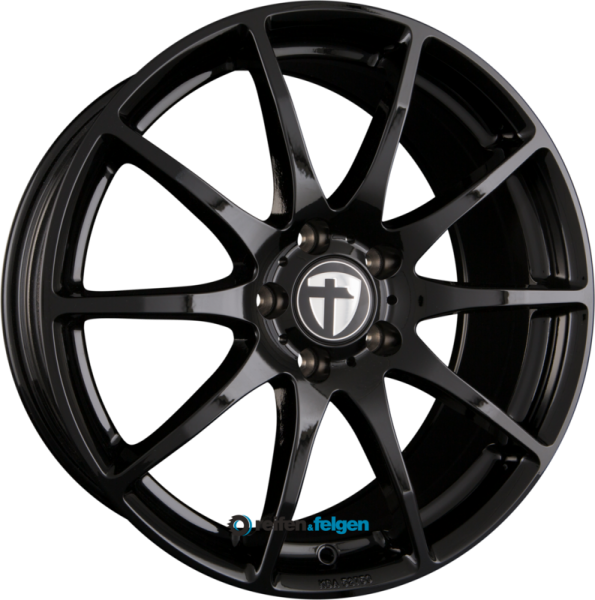 TOMASON TN1 6.5x16 ET20 4x108 NB65.1 Black Painted