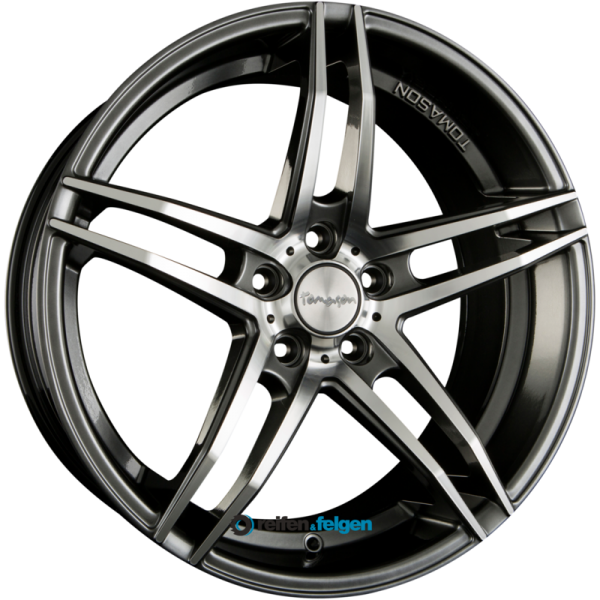 TOMASON TN12 8.5x18 ET35 5x120 NB72.6 Dark Hyperblack Polished