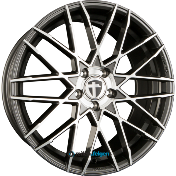 TOMASON TN19 8.5x19 ET45 5x112 NB72.6 Dark Hyperblack Polished