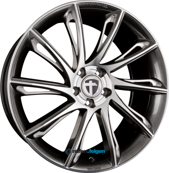 TOMASON TN24 8.5x19 ET45 5x108 NB72.6 Dark Hyper Black CC + Pol