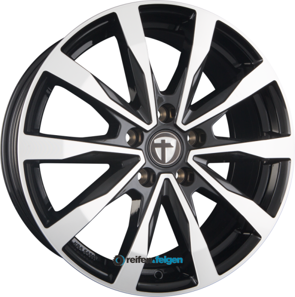 TOMASON TN28 FLOW 7.5x18 ET53 5x120 NB65.1 Black Polished