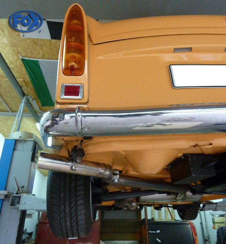 Fox Auspuff Sportauspuff Komplettanlage für Trabant 1.1 Limo Kombi 1.0l 30kW