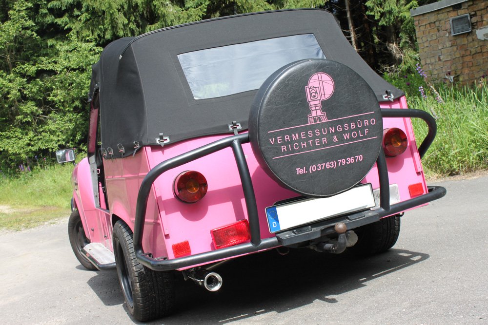 Fox Auspuff Sportauspuff Komplettanlage für Trabant 1.1 Kübelwagen 1.0l 30kW