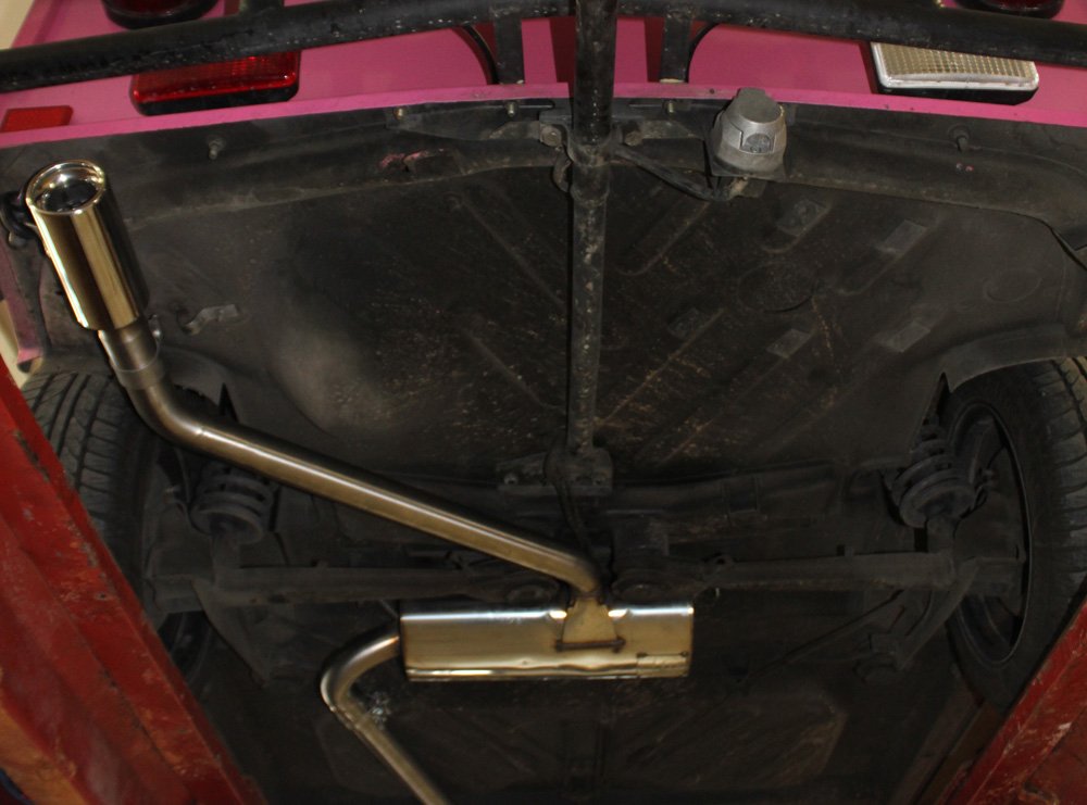 Fox Auspuff Sportauspuff Komplettanlage für Trabant 1.1 Kübelwagen 1.0l 30kW
