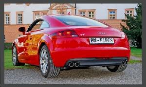 BN Pipes Audi TT 8J Mittel- und Endschalldaempfer