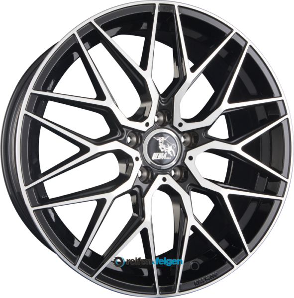 Ultra Wheels UA1E 8x18 ET45 5x108 NB72.6 Black Polished