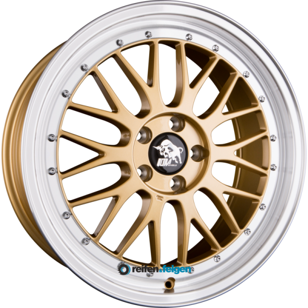 Ultra Wheels UA3-LM 8.5x18 ET30 5x112 NB66.6 Gold Rim Polished