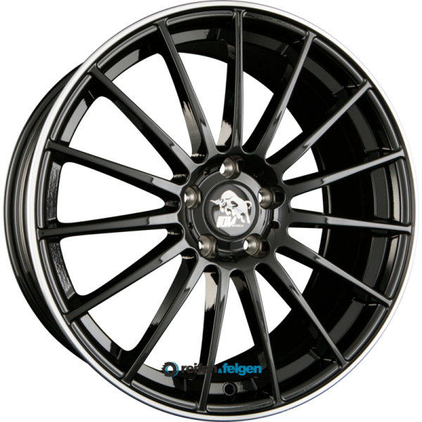 Ultra Wheels UA4-SPEED 8x18 ET35 5x112 NB66.6 Black Rim Polished