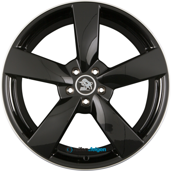 Ultra Wheels UA5-RS 10x22 ET50 5x112 NB66.6 Black Rim Polished